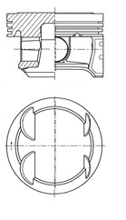 Pistone - 41006600 KOLBENSCHMIDT