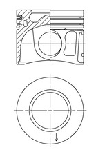 Pistone - 41072600 KOLBENSCHMIDT