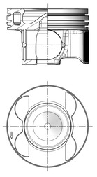 Piston - 41079600 KOLBENSCHMIDT