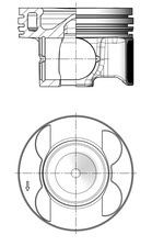 Piston - 41080600 KOLBENSCHMIDT