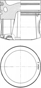Piston - 41082620 KOLBENSCHMIDT