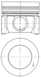 Pistone - 41095600 KOLBENSCHMIDT