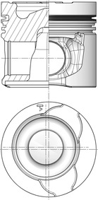 Pistone - 41172600 KOLBENSCHMIDT