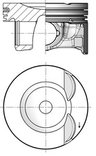 Piston - 41192600 KOLBENSCHMIDT