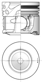 Piston - 41253610 KOLBENSCHMIDT