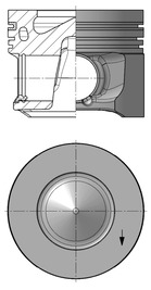 Piston - 41264600 KOLBENSCHMIDT