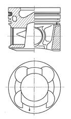 Pistone - 41266620 KOLBENSCHMIDT