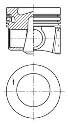 Pistone - 41271600 KOLBENSCHMIDT