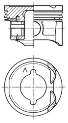 Piston - 41284600 KOLBENSCHMIDT