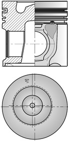 Pistone - 41505600 KOLBENSCHMIDT
