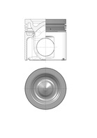 Pistone - 40907600 KOLBENSCHMIDT