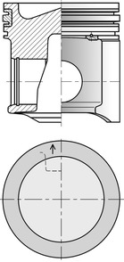 Pistone - 41522600 KOLBENSCHMIDT