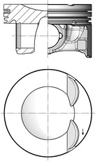 stūmoklis - 41533600 KOLBENSCHMIDT