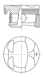 stūmoklis - 41705600 KOLBENSCHMIDT