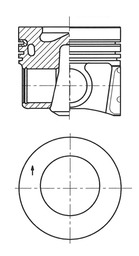 stūmoklis - 41708600 KOLBENSCHMIDT