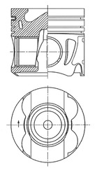 Kolben - 41711610 KOLBENSCHMIDT