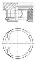 Pistone - 41724600 KOLBENSCHMIDT