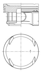 Pistone - 41725600 KOLBENSCHMIDT