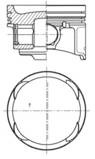 Piston - 41729610 KOLBENSCHMIDT