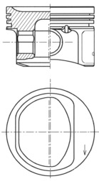 Pistone - 41754610 KOLBENSCHMIDT