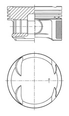 stūmoklis - 41766600 KOLBENSCHMIDT