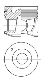 Pistone - 41794600 KOLBENSCHMIDT