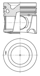 Piston - 41804600 KOLBENSCHMIDT