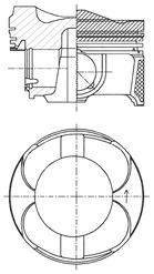 Piston - 41949600 KOLBENSCHMIDT