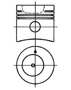 Pistone - 90031600 KOLBENSCHMIDT