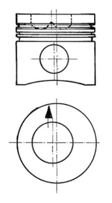 Pistone - 90093600 KOLBENSCHMIDT