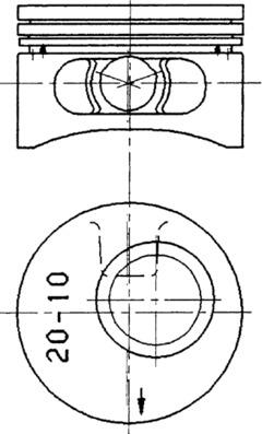 Pistone - 90245620 KOLBENSCHMIDT