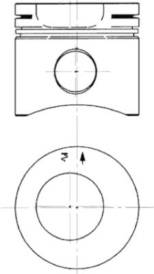 Piston - 90563600 KOLBENSCHMIDT