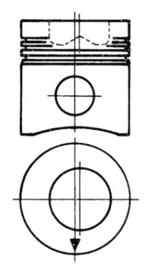 stūmoklis - 90730600 KOLBENSCHMIDT