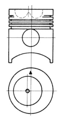 Pistone - 91005700 KOLBENSCHMIDT