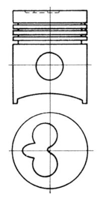Pistone - 91007600 KOLBENSCHMIDT