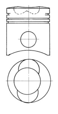 Pistone - 91043700 KOLBENSCHMIDT
