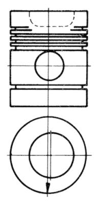Pistone - 91118600 KOLBENSCHMIDT