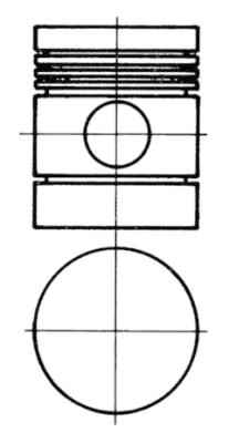 Pistone - 91127600 KOLBENSCHMIDT