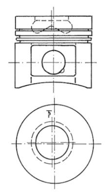 Pistone - 40073600 KOLBENSCHMIDT
