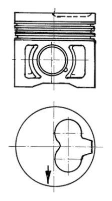 Piston - 91386620 KOLBENSCHMIDT