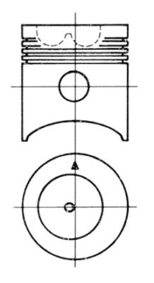 Поршень - 91557700 KOLBENSCHMIDT