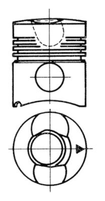 Pistone - 92334800 KOLBENSCHMIDT