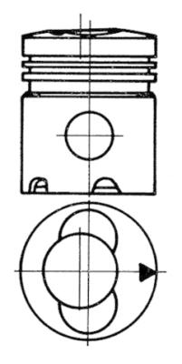 Pistone - 93535600 KOLBENSCHMIDT