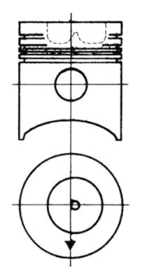 Поршень - 93063600 KOLBENSCHMIDT