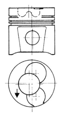 Piston - 93118600 KOLBENSCHMIDT