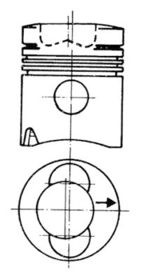 Piston - 93280600 KOLBENSCHMIDT