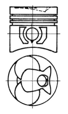 Pistone - 93444600 KOLBENSCHMIDT