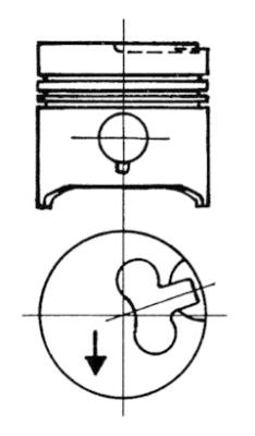 Piston - 93578600 KOLBENSCHMIDT