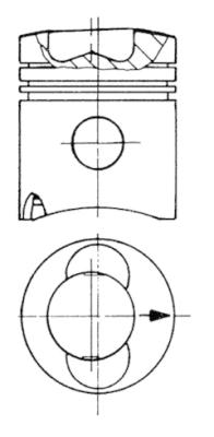Piston - 93741600 KOLBENSCHMIDT