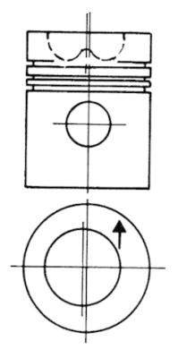 Pistone - 93793600 KOLBENSCHMIDT